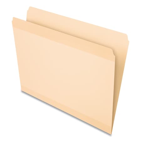 PENDAFLEX Poly Reinforced File Folder, Straight Tab, Letter Size, Manila, PK24 86222